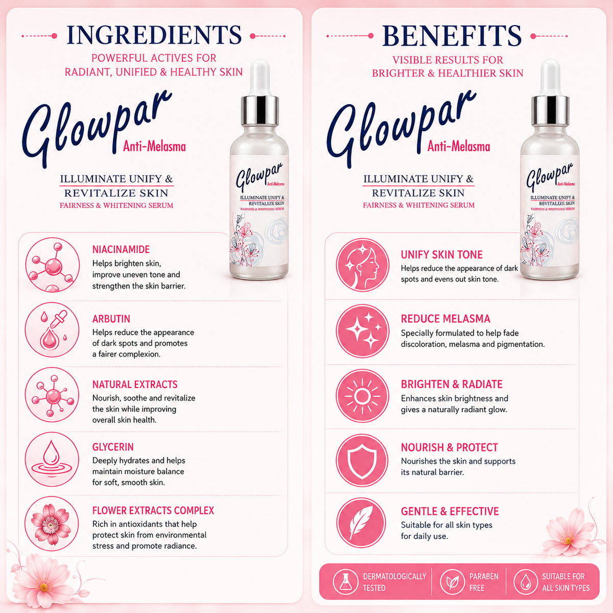 Glowpar Anti-Melasma Fairness & Whitening Serum
