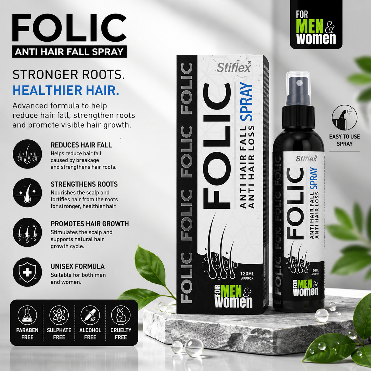 FOLIC Anti Hair Fall Spray